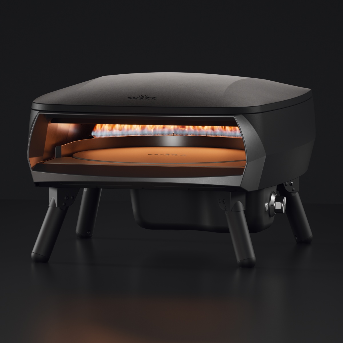 WITT PIEC DO PIZZY PICCOLO ROTANTE 16" CZARNY WITT PIEC DO PIZZY PICCOLO ROTANTE 16" CZARNY