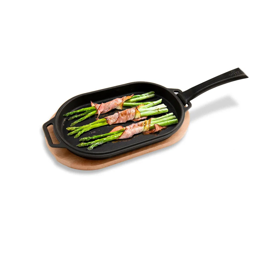 Żeliwna patelnia grillowa do serwowania Witt Pizza