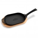 Żeliwna patelnia grillowa do serwowania Witt Pizza