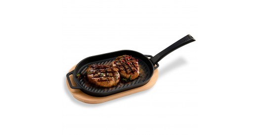 Żeliwna patelnia grillowa do serwowania Witt Pizza