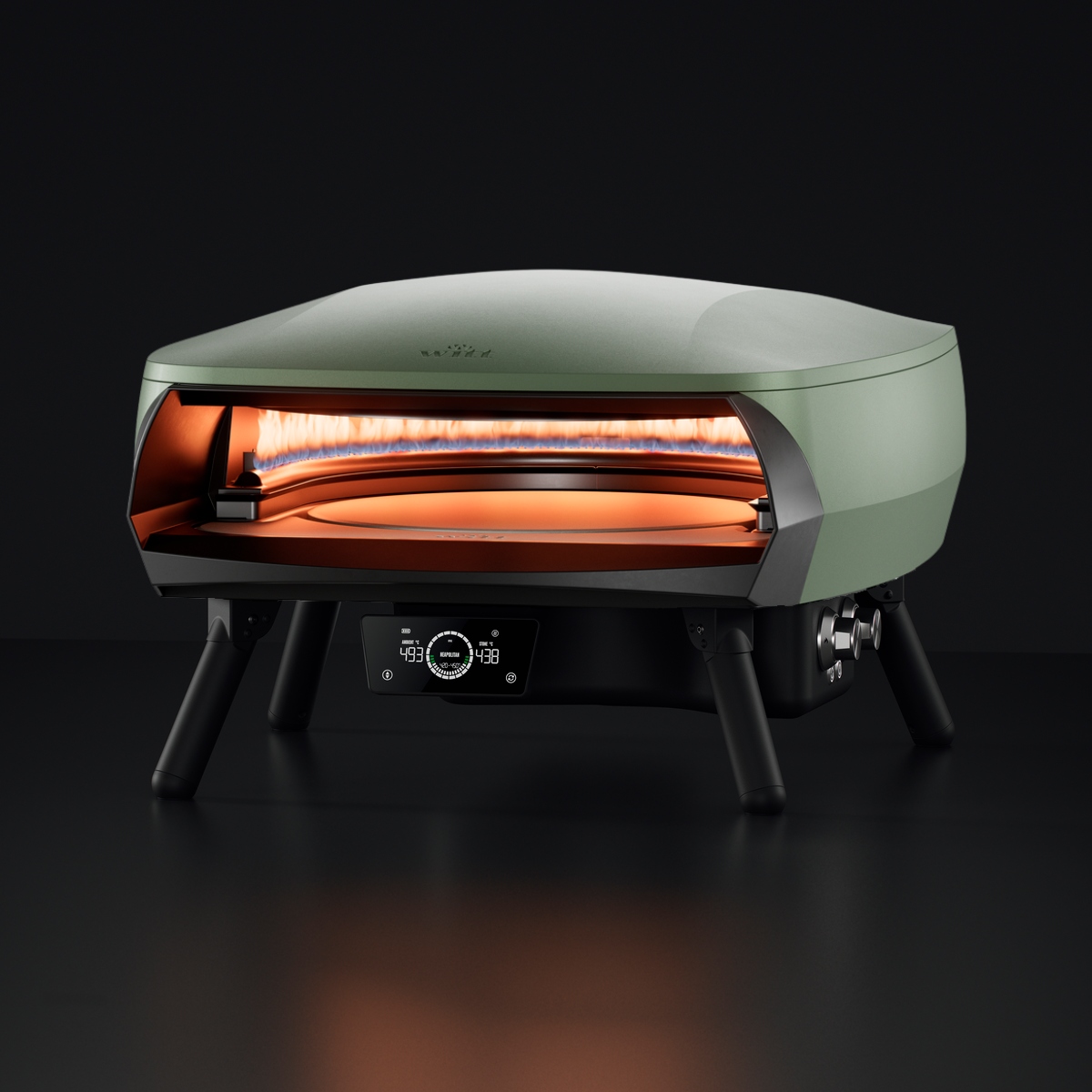 WITT PIEC DO PIZZY ETNA ROTANTE CONTROL 16”, ZIELONY