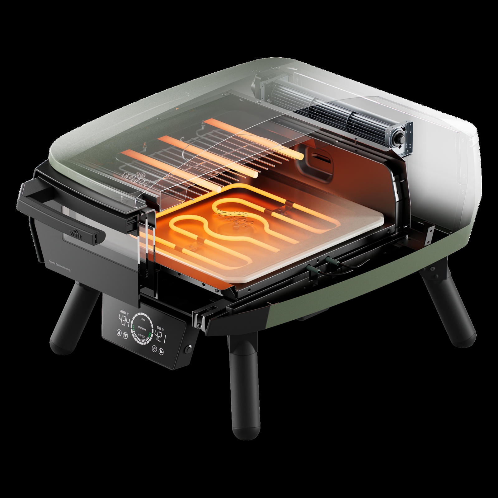 WITT PIEC DO PIZZY eGNITE 13 CONTROL, ZIELONY