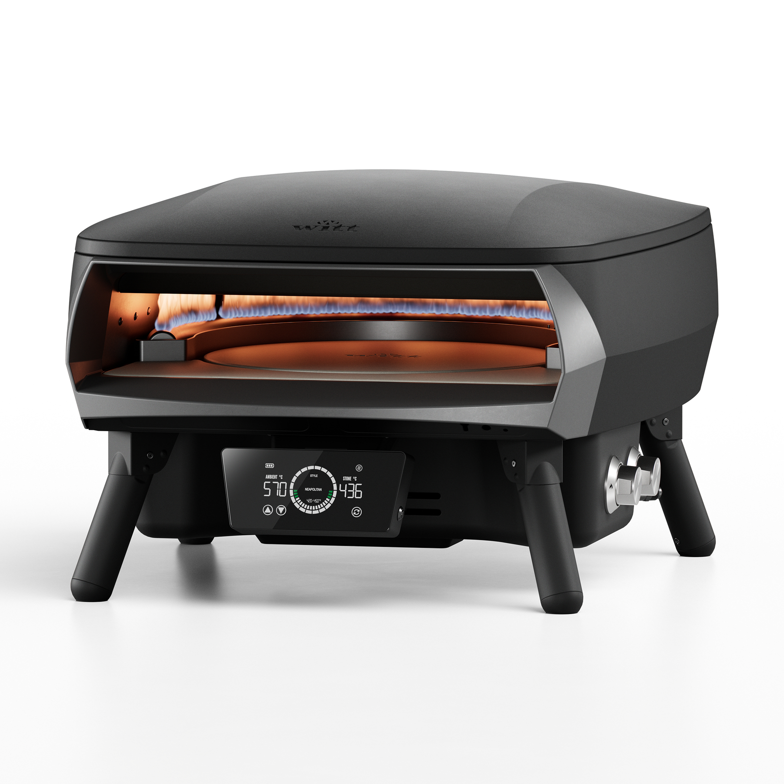 WITT PIEC DO PIZZY ETNA ROTANTE CONTROL 13”, CZARNY